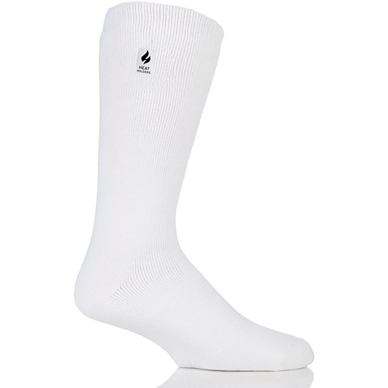 Heat Holders Men's Lite Solid Thermal Socks - White