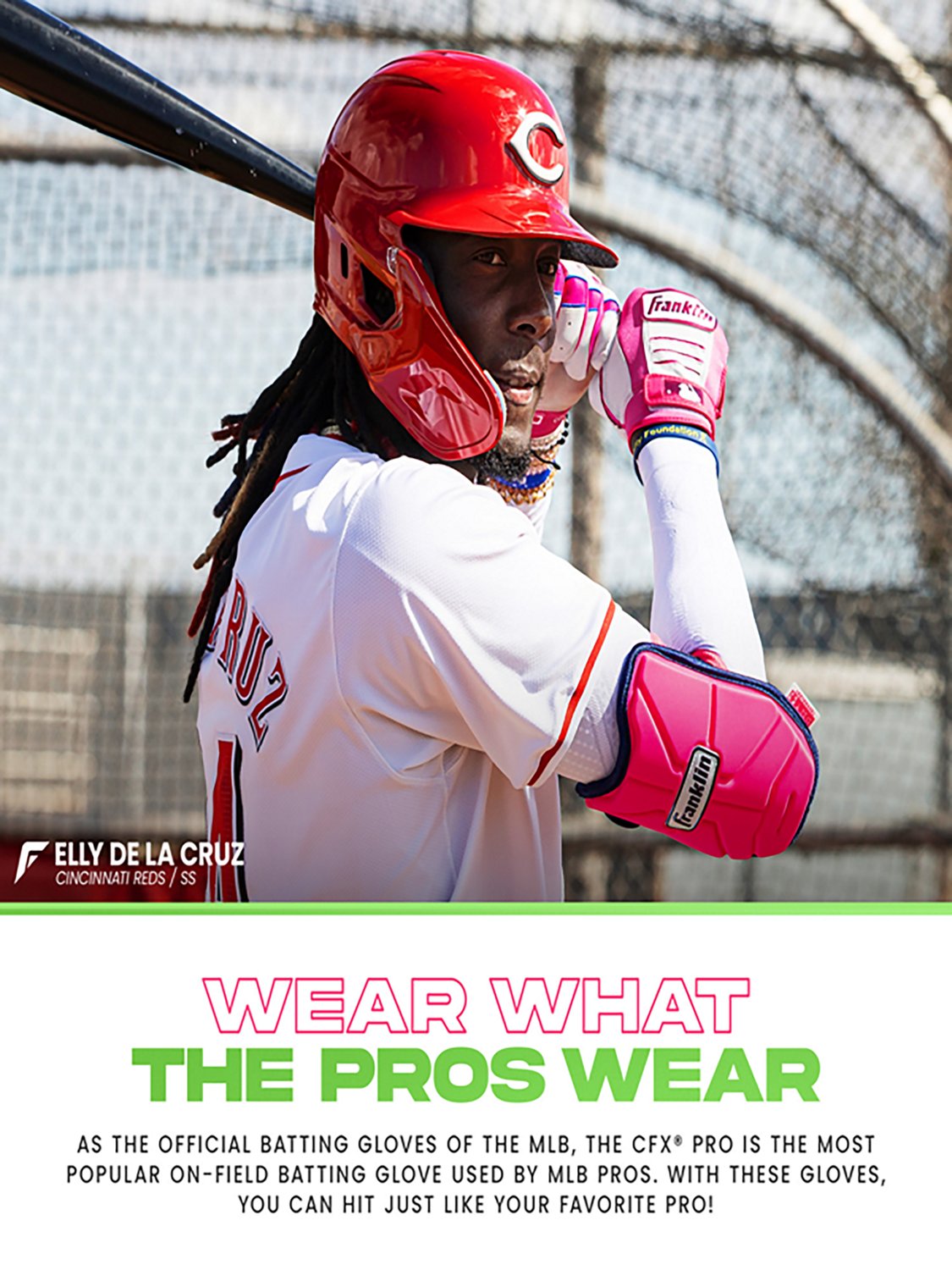 Franklin Adults' MLB CFX Pro Batting Gloves                                                                                      - view number 6