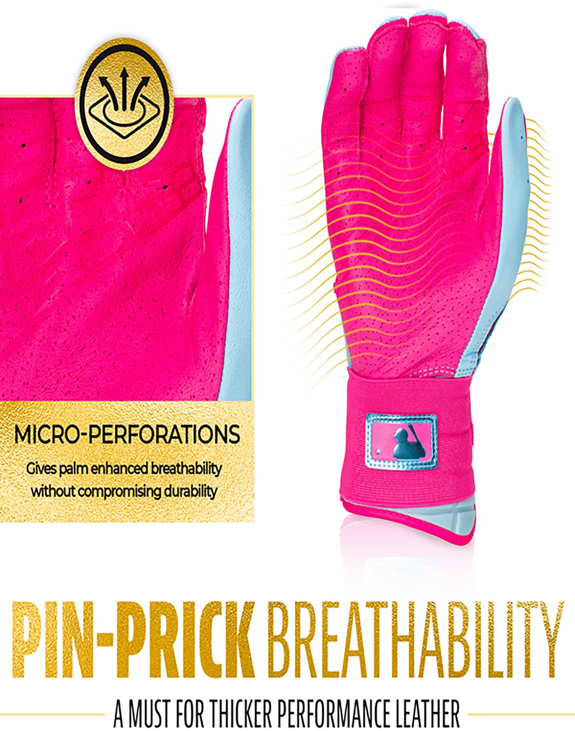 Franklin Adult MLB Infinite Series Power Strap Batting Gloves                                                                    - view number 2