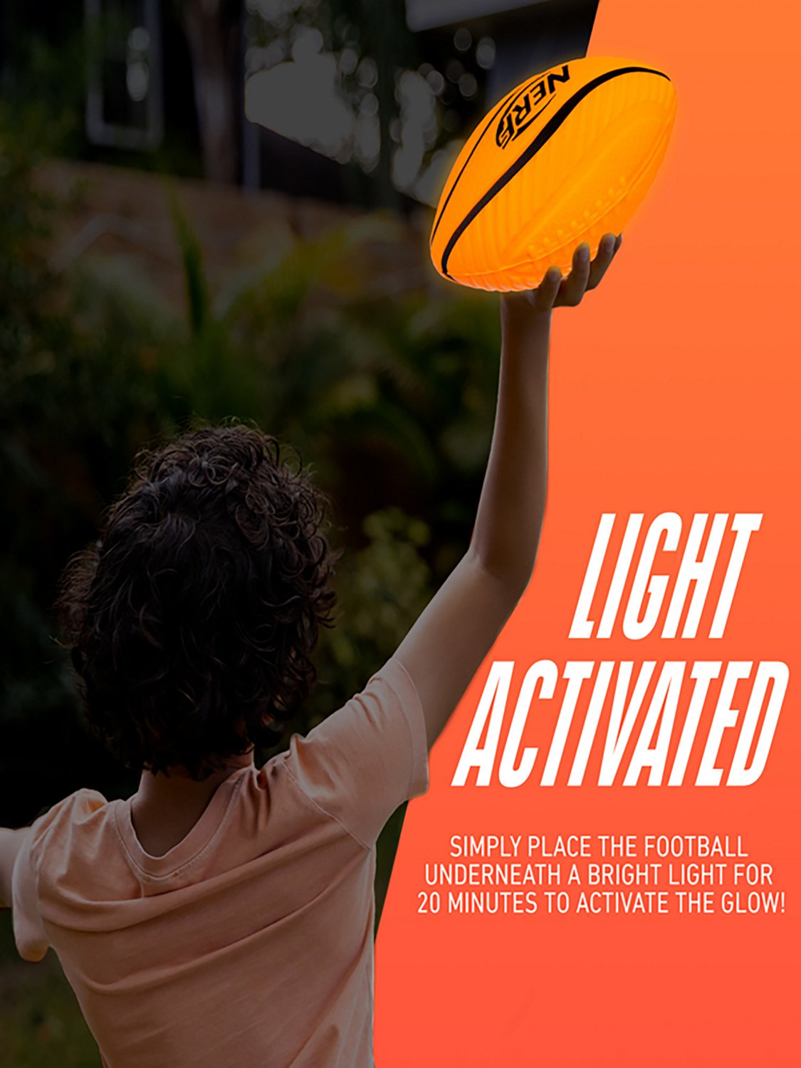 NERF Spiral Glow In The Dark Football                                                                                            - view number 2