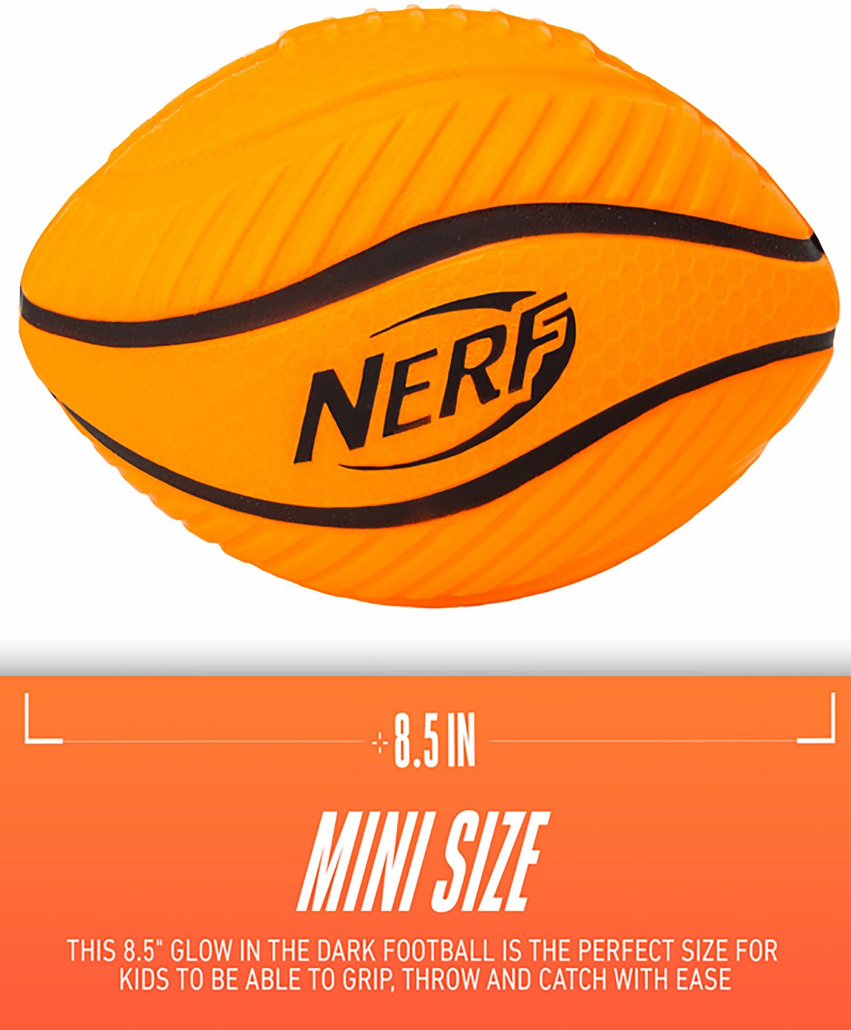 NERF Spiral Glow In The Dark Football                                                                                            - view number 5