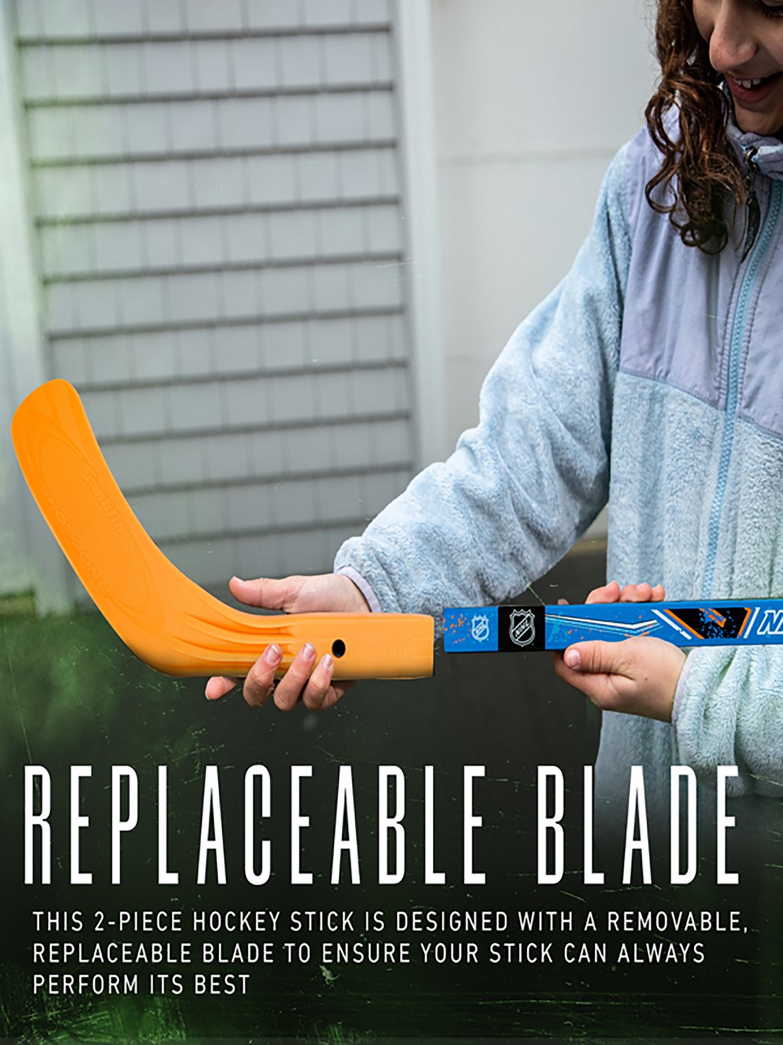 Franklin Sports NHL Youth Street Hockey Stick and 2 Balls - view number 3