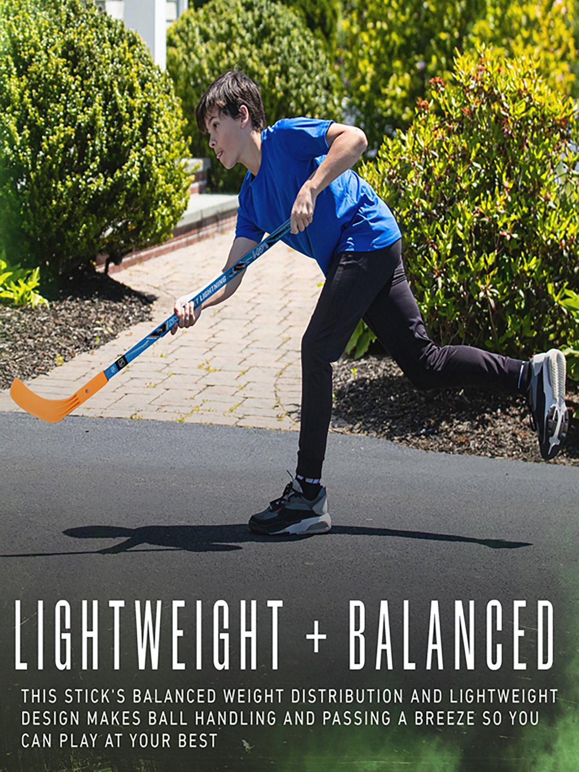 Franklin Sports NHL Youth Street Hockey Stick and 2 Balls - view number 4