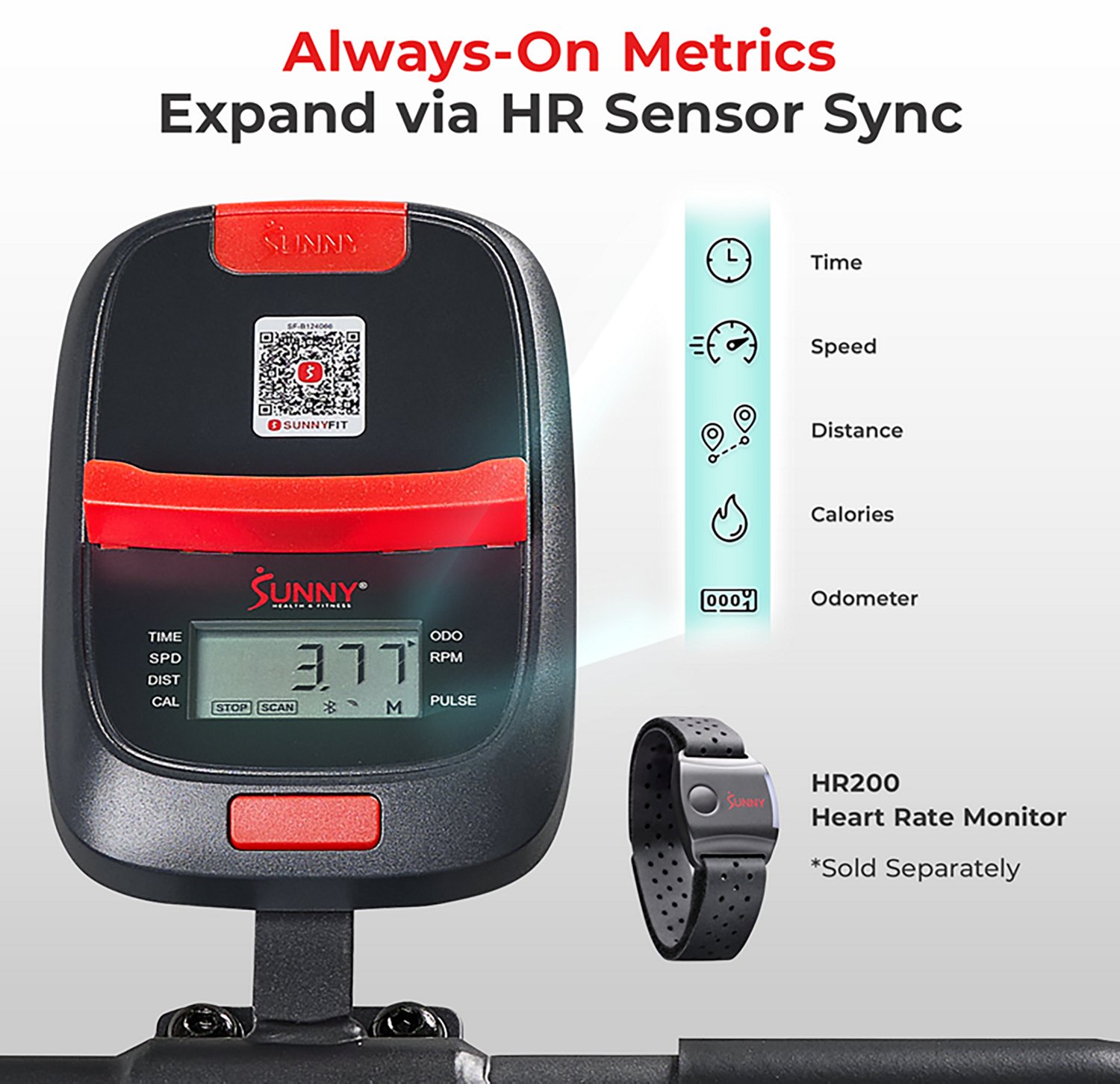 Sunny Health & Fitness ACTIVE 100 Smart Magnetic Cycling Exercise Bike - view number 3