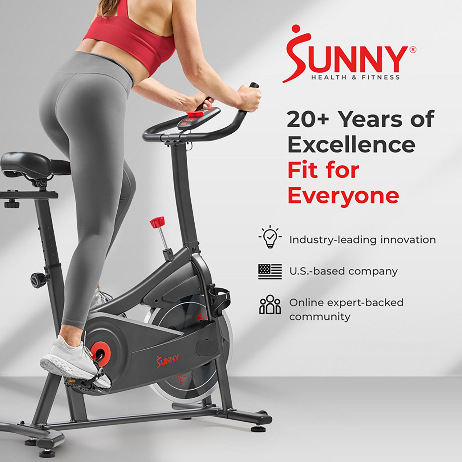 Sunny Health & Fitness ACTIVE 100 Smart Magnetic Cycling Exercise Bike - view number 8