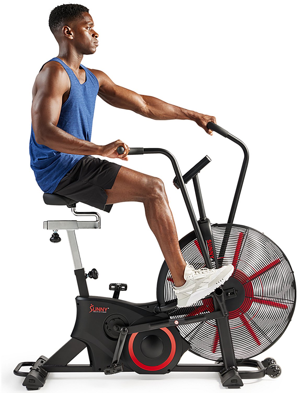 Sunny Health & Fitness Tornado Smart Dual Belt Air-Resistance Bike - view number 6