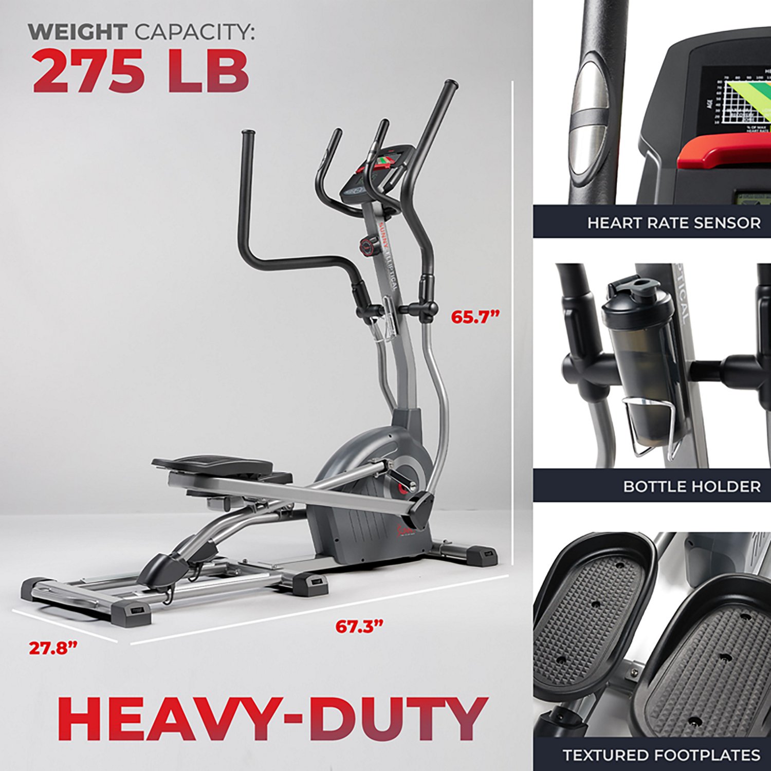 Sunny Health & Fitness Elite Interactive Cross Training Elliptical - view number 2
