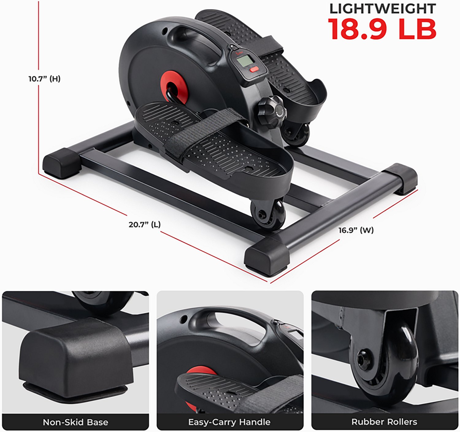 Sunny Health & Fitness SMART Compact Mini Elliptical - view number 2