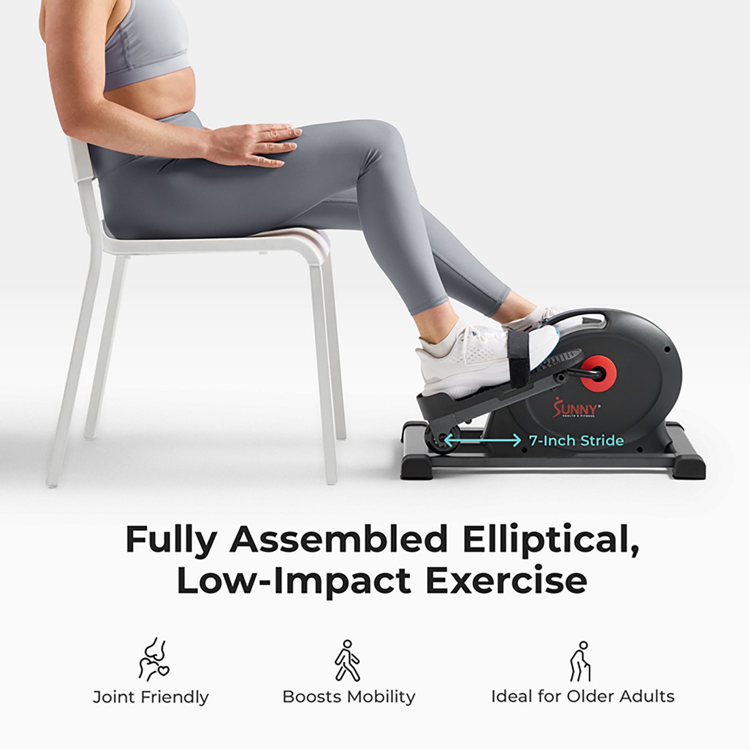 Sunny Health & Fitness SMART Compact Mini Elliptical - view number 5