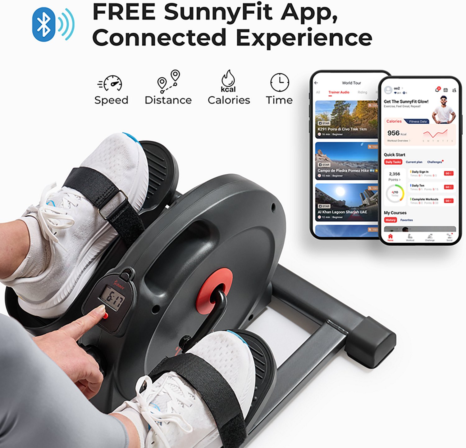 Sunny Health & Fitness SMART Compact Mini Elliptical - view number 7