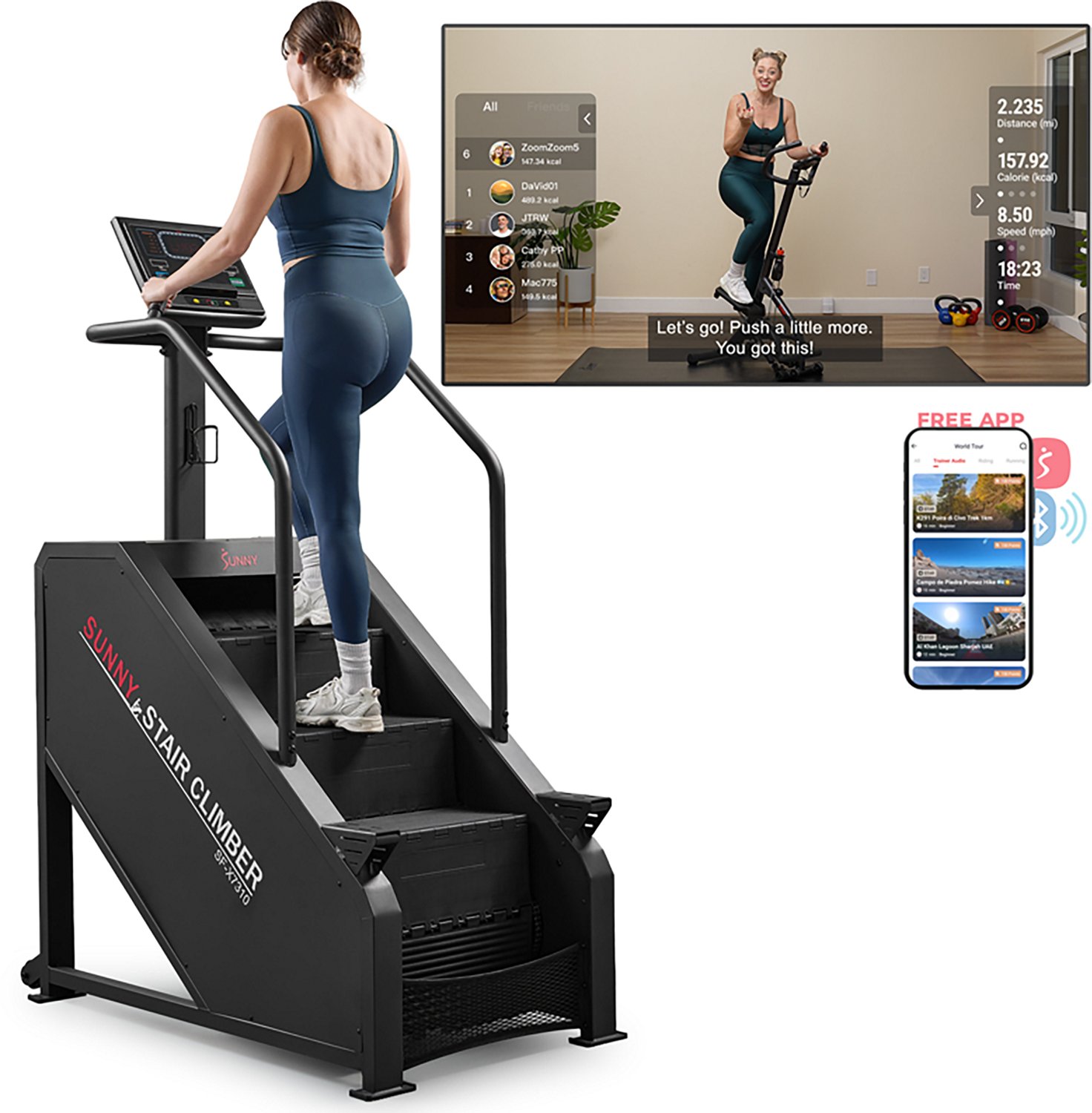Sunny Health & Fitness Premium Smart Stair Climber - view number 2