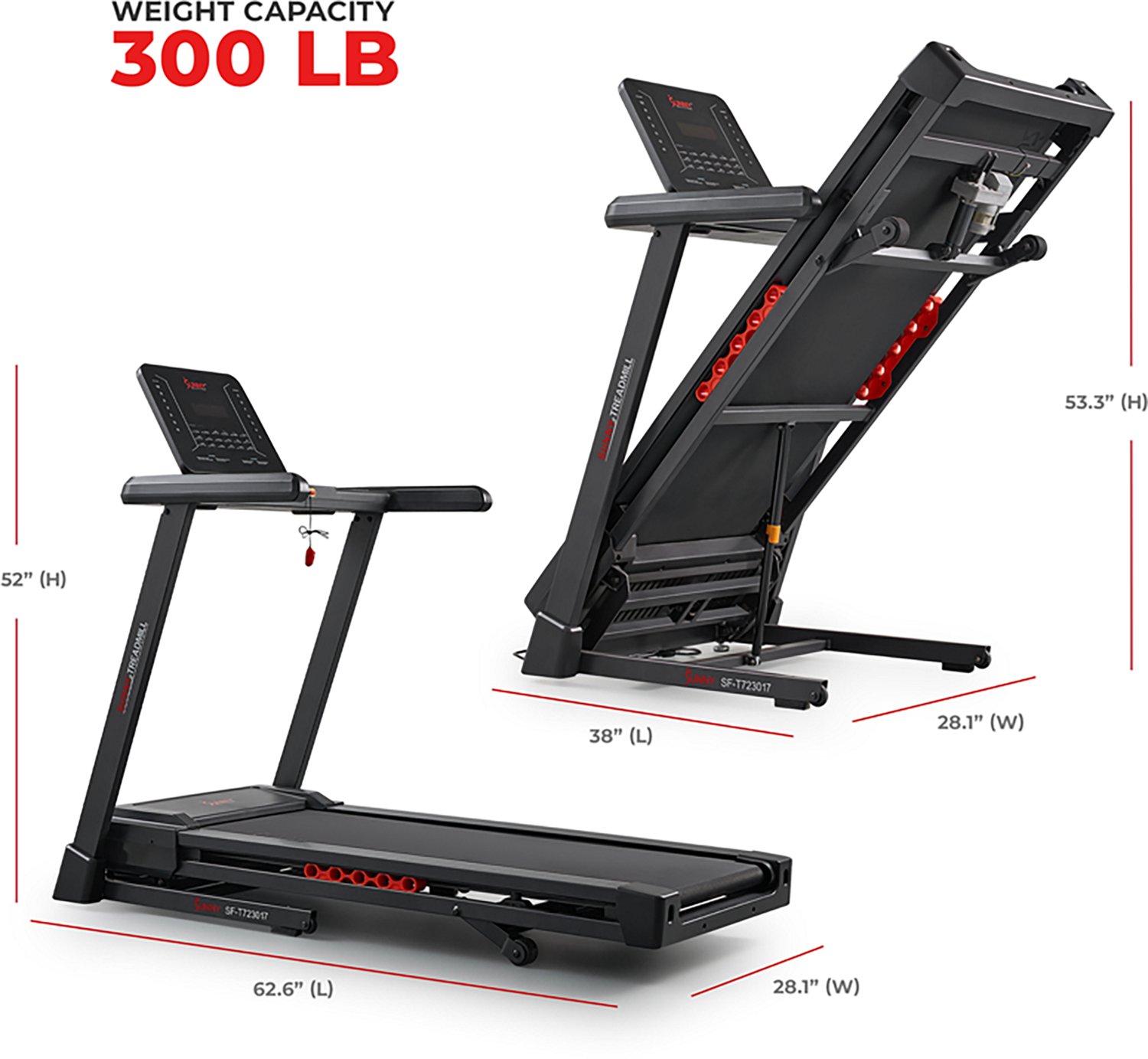 Sunny Health & Fitness Excel Smart Incline/Decline Treadmill - view number 2