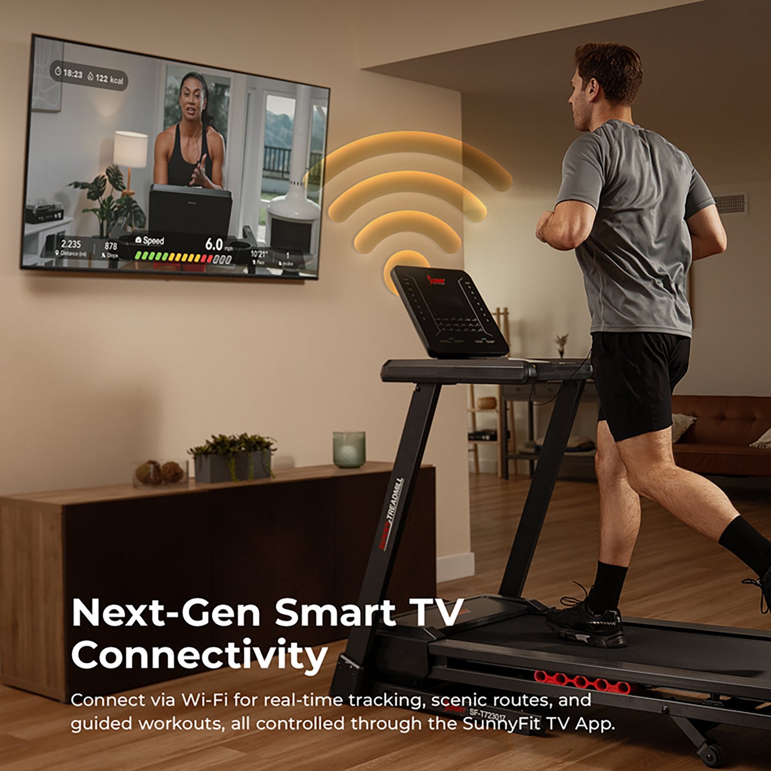 Sunny Health & Fitness Excel Smart Incline/Decline Treadmill - view number 7