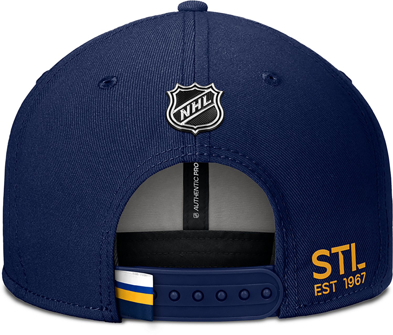 Fanatics Blues Rink Prime 3 Structured Adjustable Cap - view number 4
