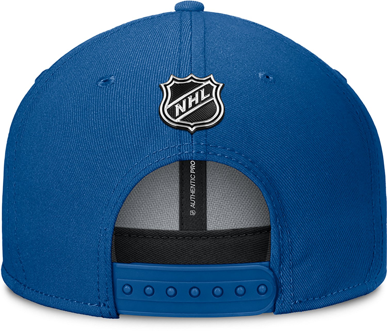 Fanatics Men's Blues Rink Flat Brim Structured Square Visor Adjustable Cap - view number 4