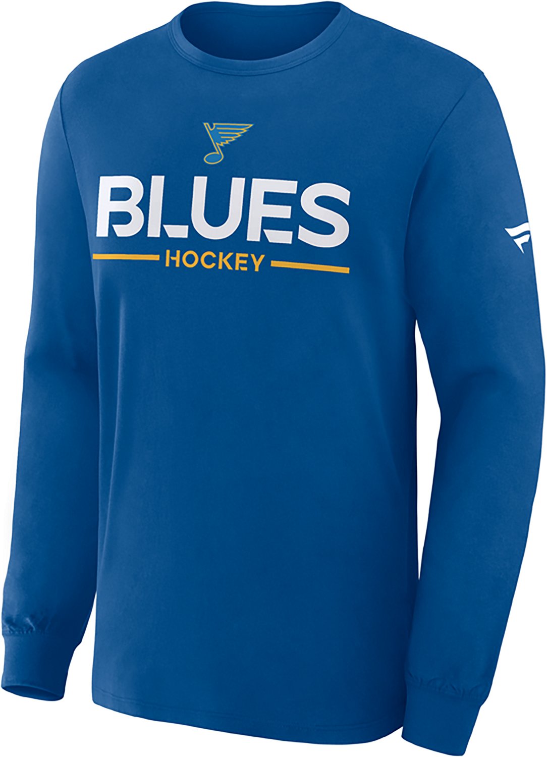 Fanatics Men's Blues Authentic Pro Primary Long Sleeve T-shirt - view number 2