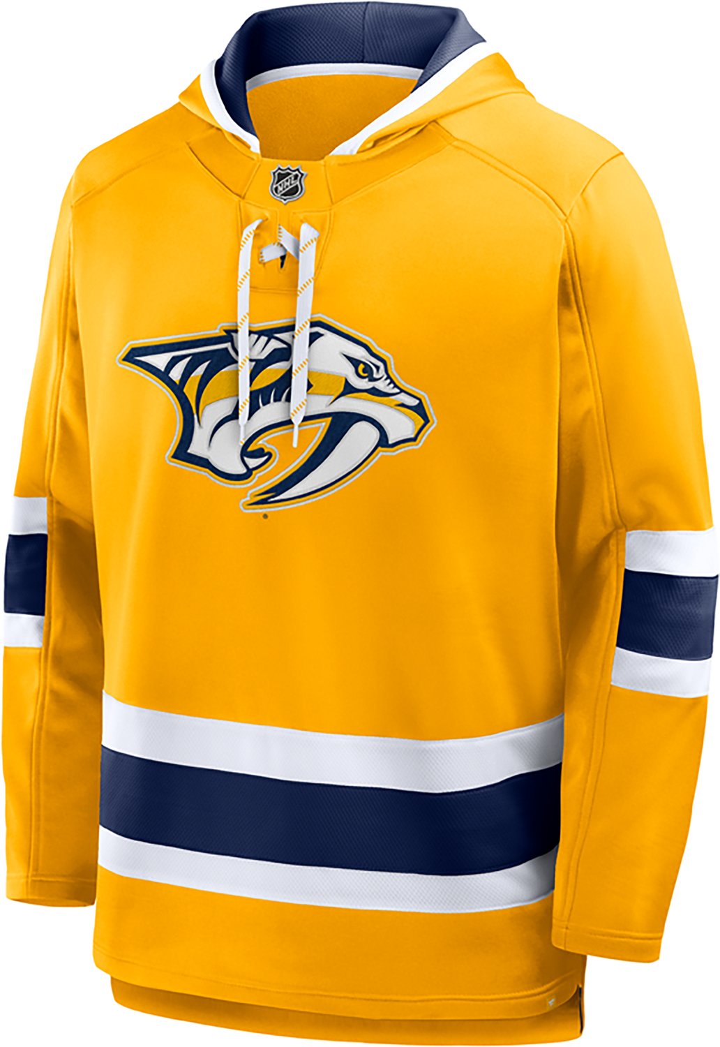 Fanatics Men's Nashville Predators Prime Time Fleece Lace Up Hoodie - view number 2