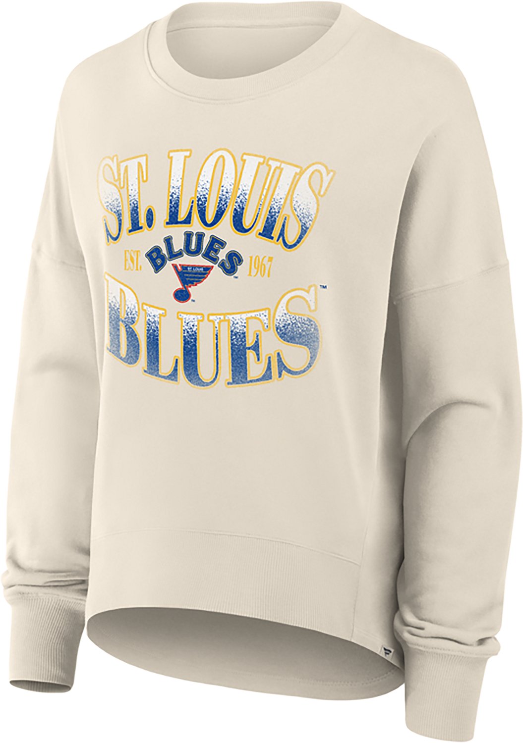 Fanatics Women's St. Louis Blues Vintage Slice French Terry Crew Sweatshirt - view number 2