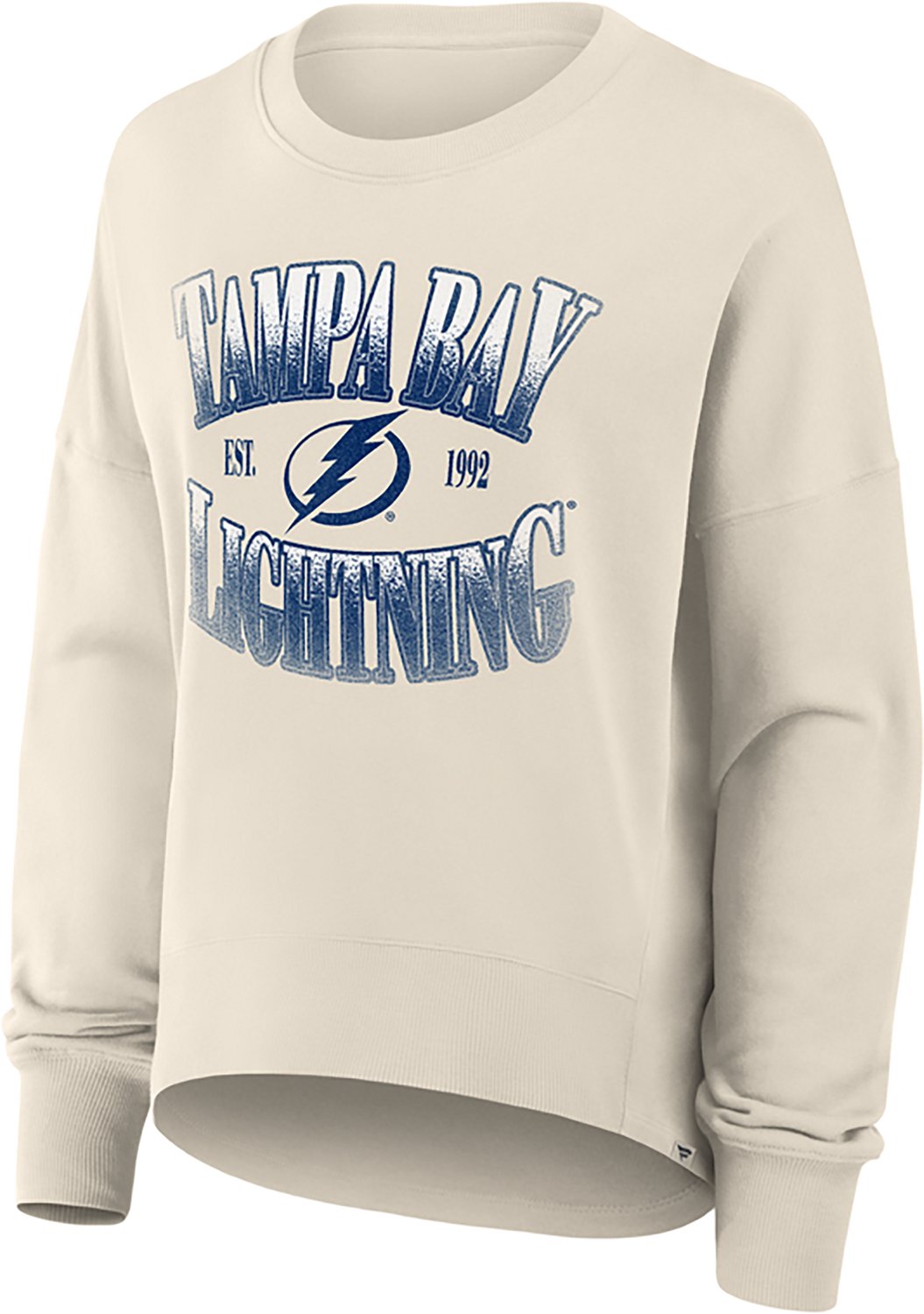 Fanatics Women's Tampa Bay Lightning Slice French Terry Crew Sweatshirt - view number 2