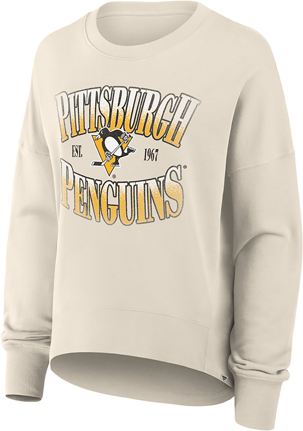 Fanatics Women's Pittsburgh Penguins Slice French Terry Crew Sweatshirt - view number 2