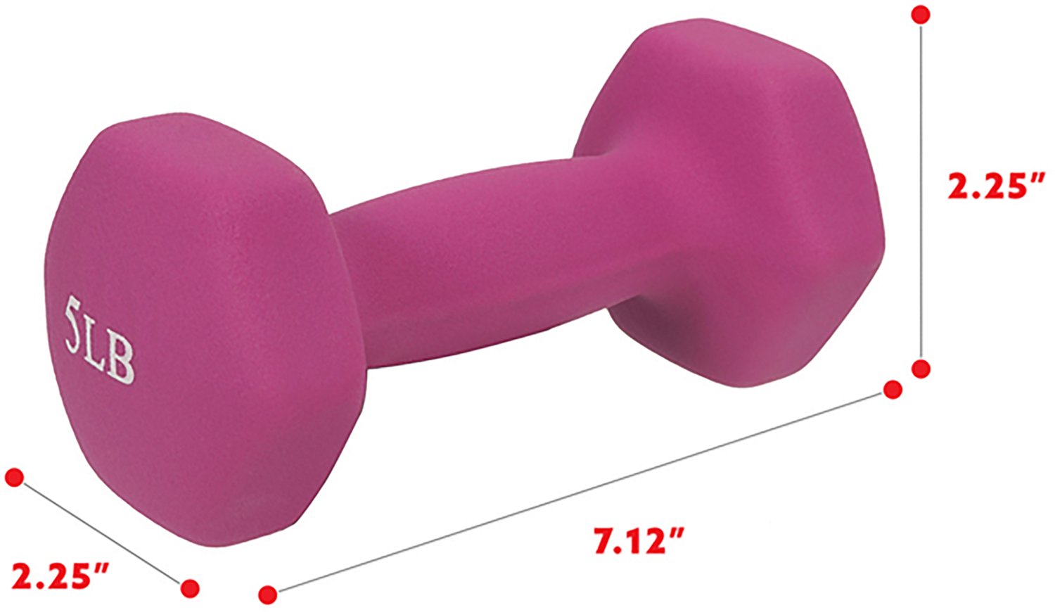 Sunny Health & Fitness Neoprene 5 lb. Dumbbell Pair - view number 6