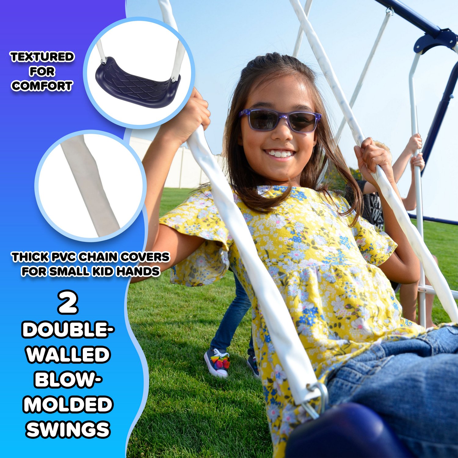 Sportspower Almansor Metal Swing, Slide and Trampoline Set - view number 4