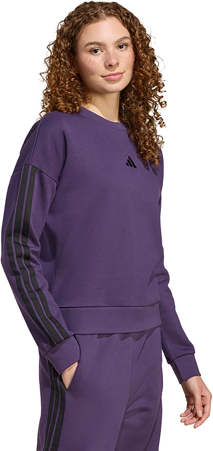 adidas Women's Essentials 3-Stripe Fleece Sweatshirt - view number 5