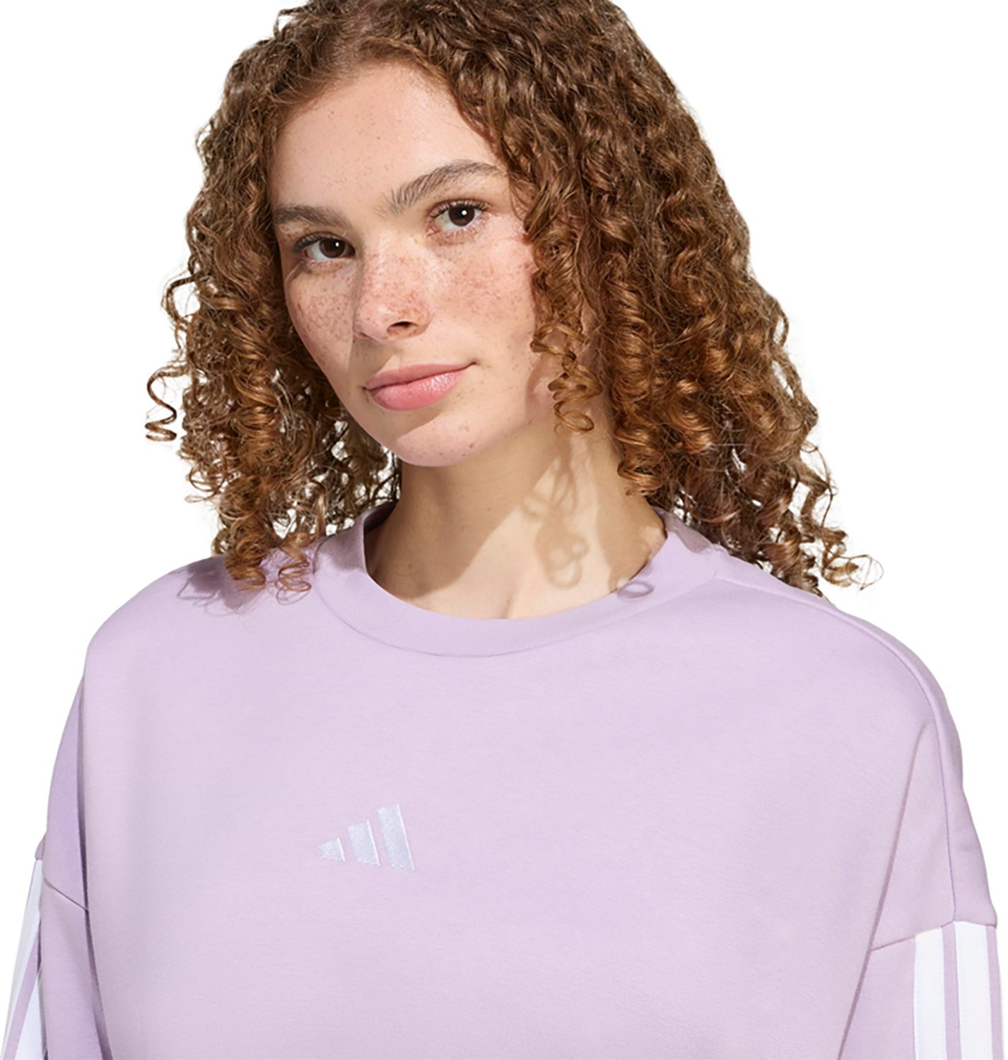 adidas Women's Essentials 3-Stripe Fleece Sweatshirt - view number 3