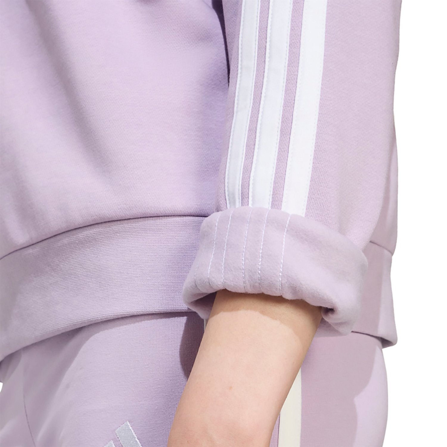 adidas Women's Essentials 3-Stripe Fleece Sweatshirt - view number 4