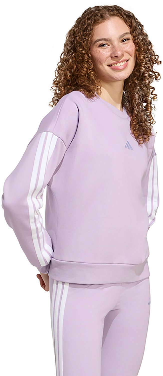 adidas Women's Essentials 3-Stripe Fleece Sweatshirt - view number 5