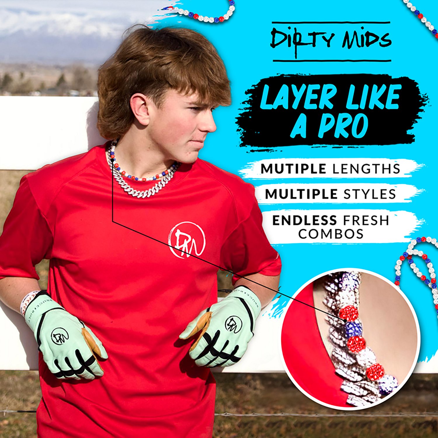 Dirty Mids Ice Collection 18 in Necklace - view number 4