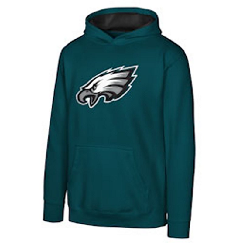 Big Boys Midnight Green Philadelphia Eagles Prime Pullover Hoodie - Midnight Green
