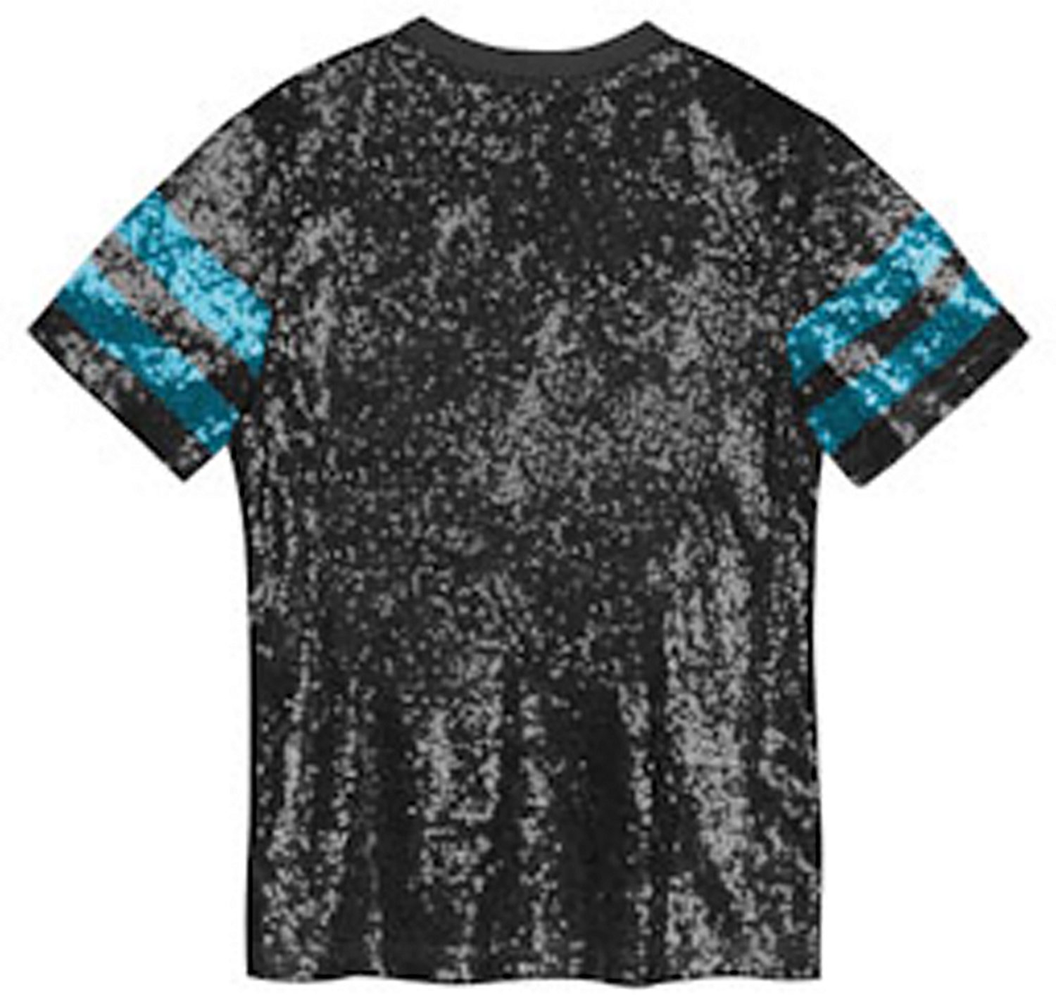 Outerstuff Women's Jacksonville Jaguars Glam Striped Sequin Top - view number 3