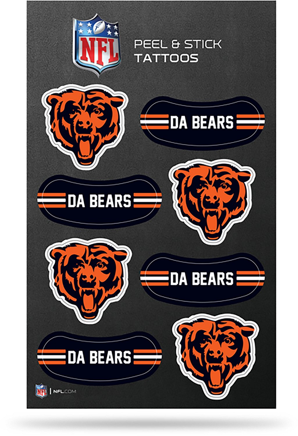Rico Chicago Bears Peel & Stick Temporary Tattoo