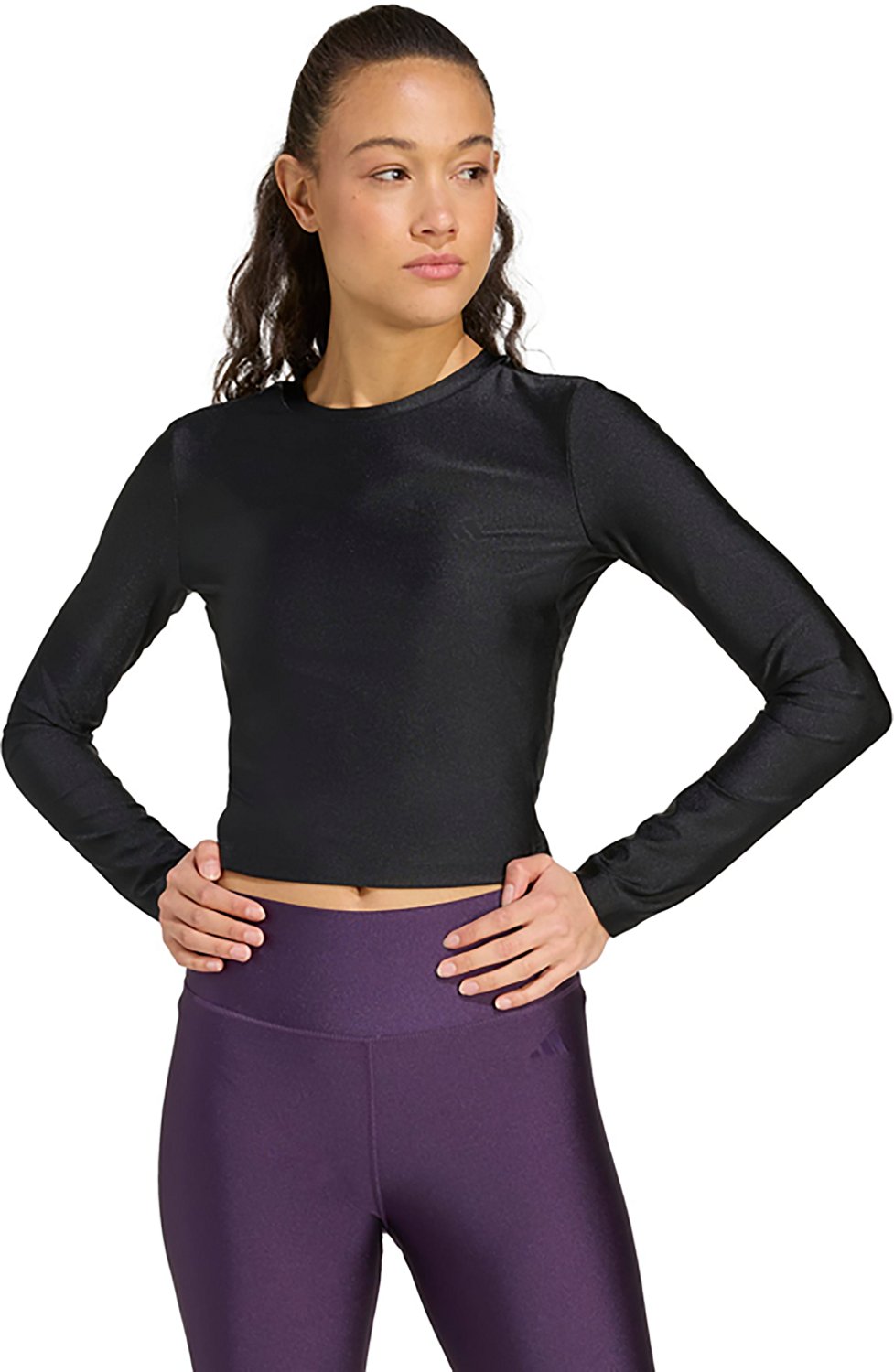 adidas Women's Workout Essentials Shine Long Sleeve T-shirt - view number 1