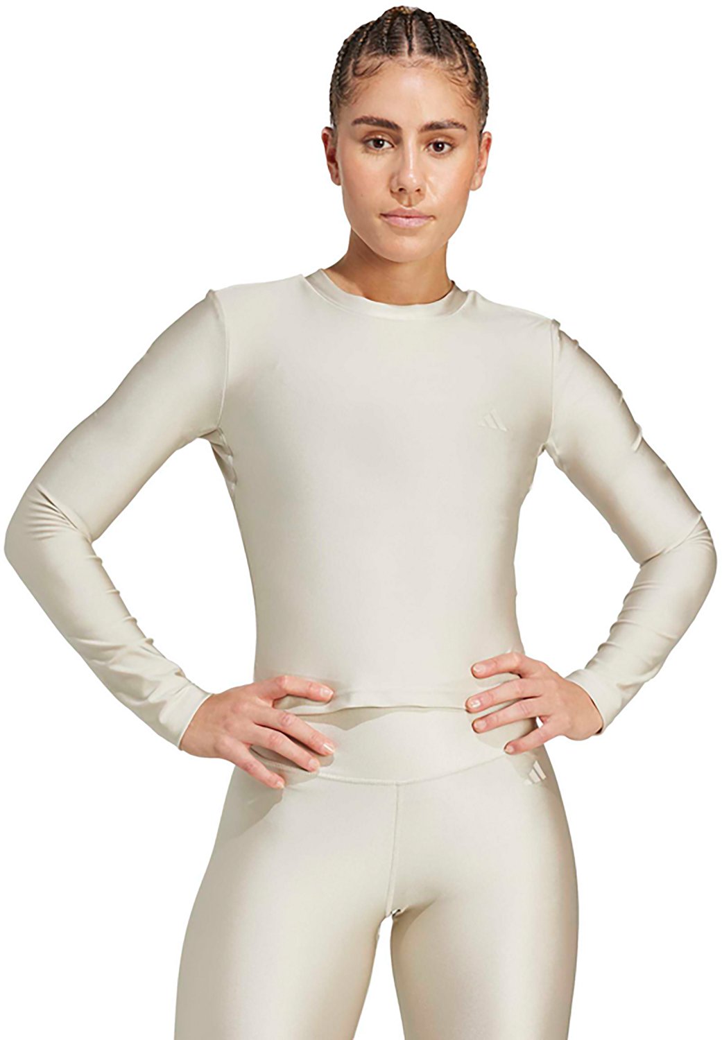 adidas Women's Workout Essentials Shine Long Sleeve T-shirt - view number 1