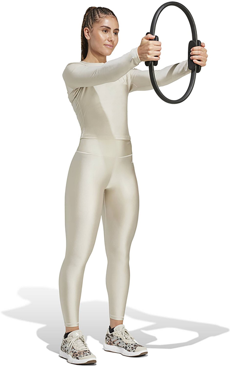 adidas Women's Workout Essentials Shine Long Sleeve T-shirt - view number 5