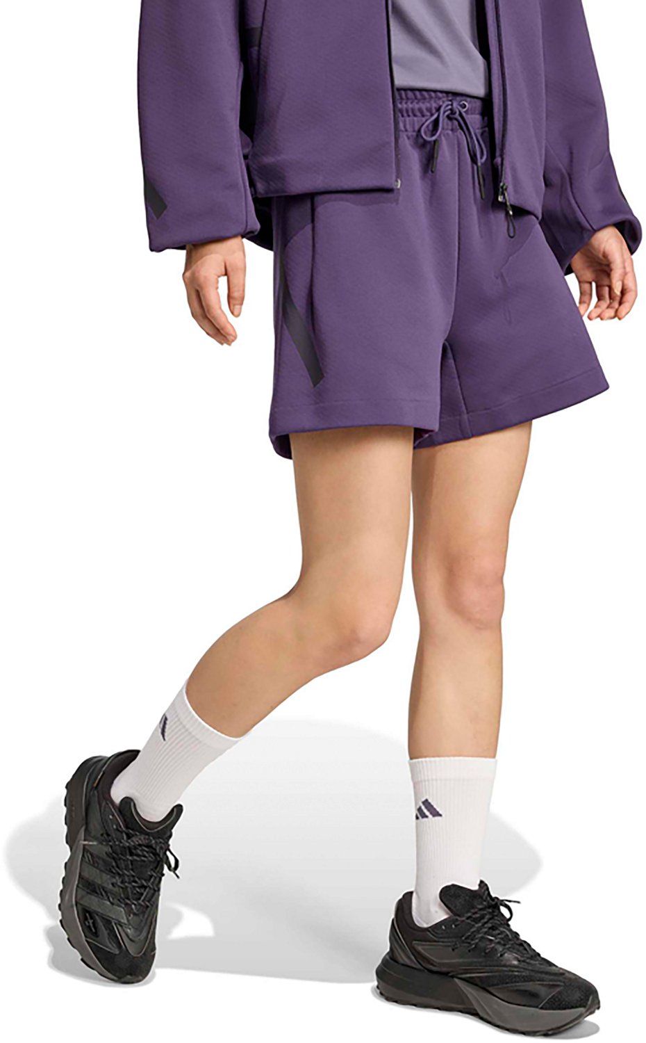 adidas Women's Z.N.E. Primeknit Loose Sportswear Shorts 4 in - view number 5