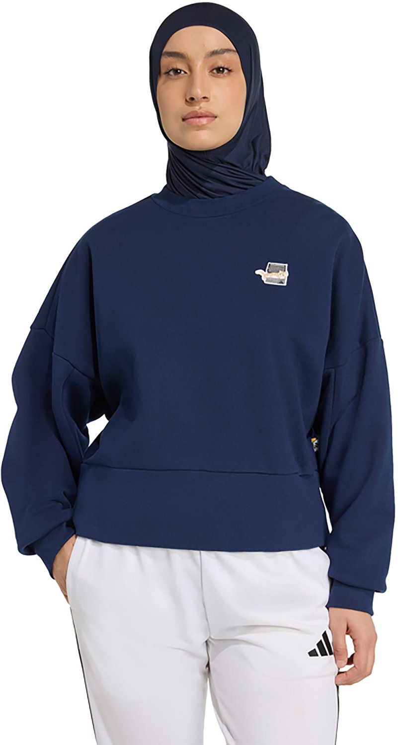 adidas Women's Cat Patch Graphic Sweatshirt - view number 1