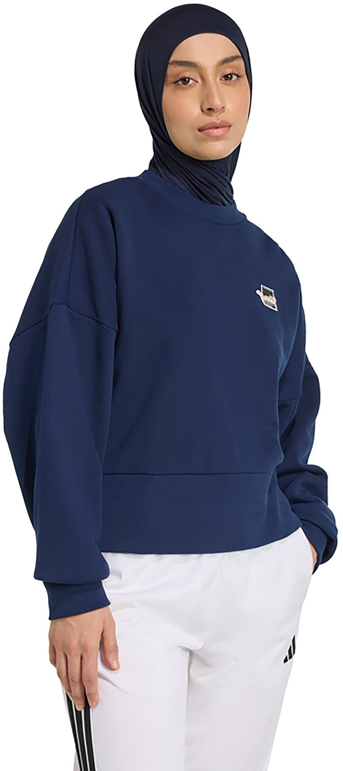 adidas Women's Cat Patch Graphic Sweatshirt - view number 5