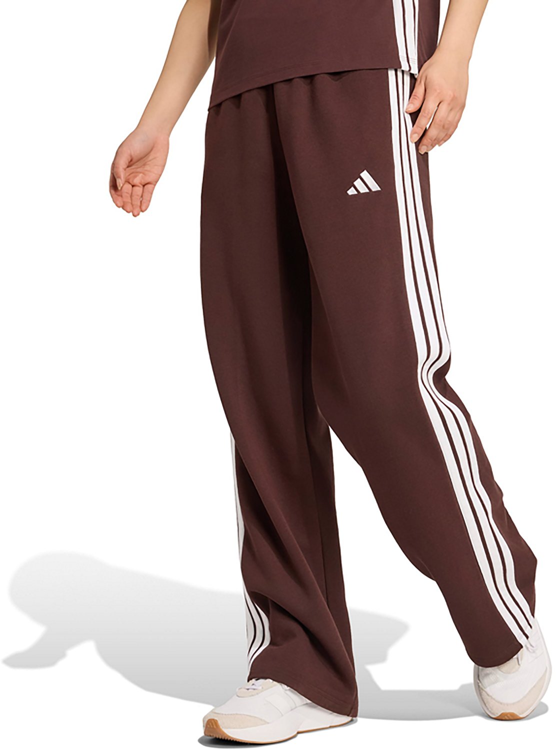 adidas Women's Essentials 3-Stripes Open Hem Sportswear Pants