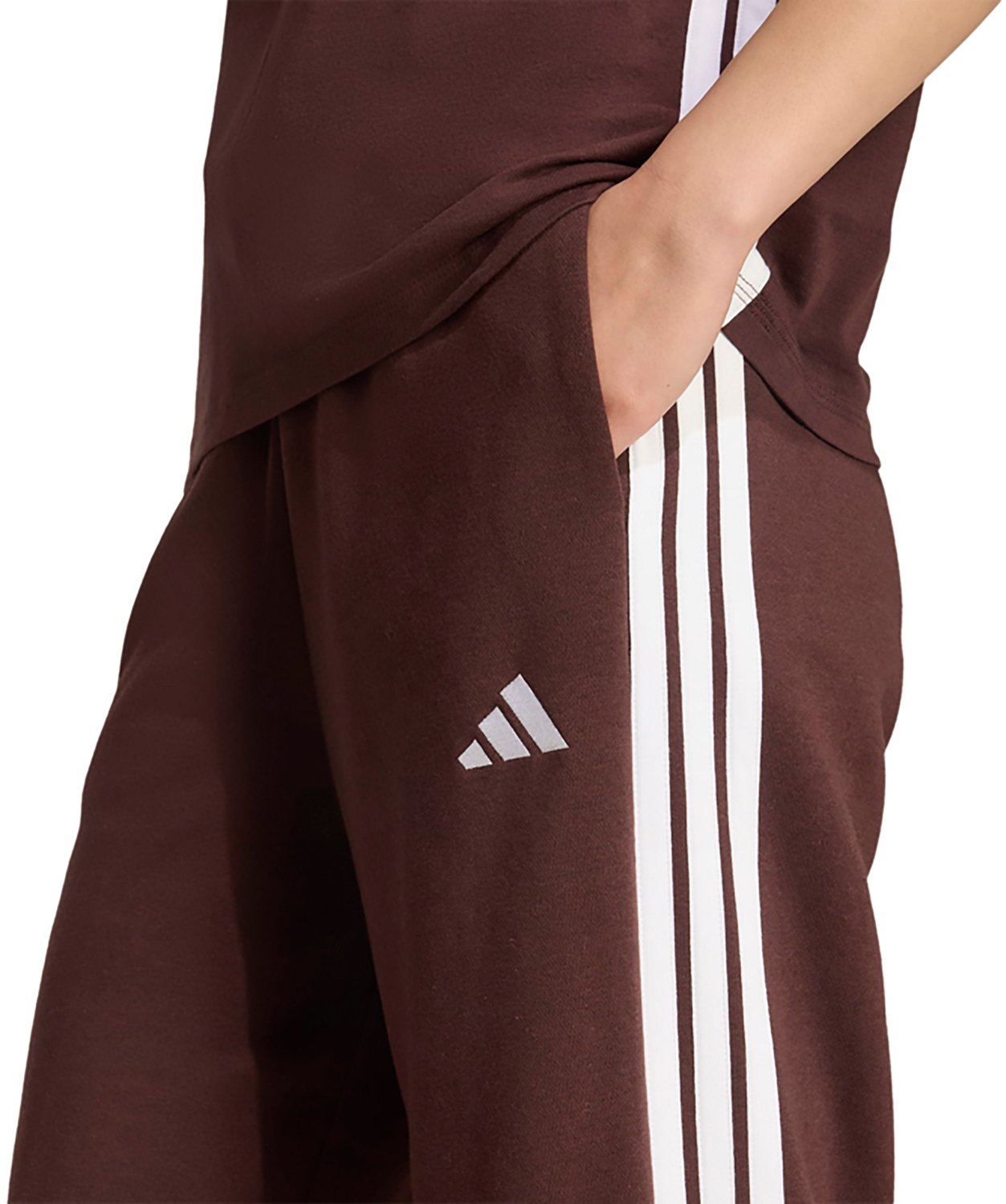 adidas Women's Essentials 3-Stripes Open Hem Sportswear Pants - view number 3