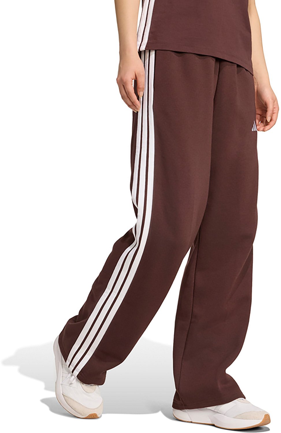 adidas Women's Essentials 3-Stripes Open Hem Sportswear Pants - view number 5