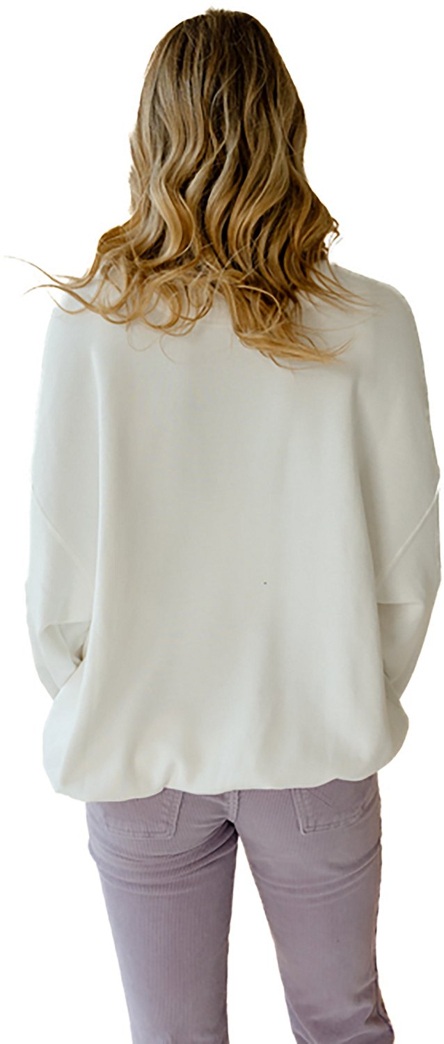 Gameday Social Women's LSU Tigers Aura Stars Oversized Fleece Crew Sweatshirt - view number 2