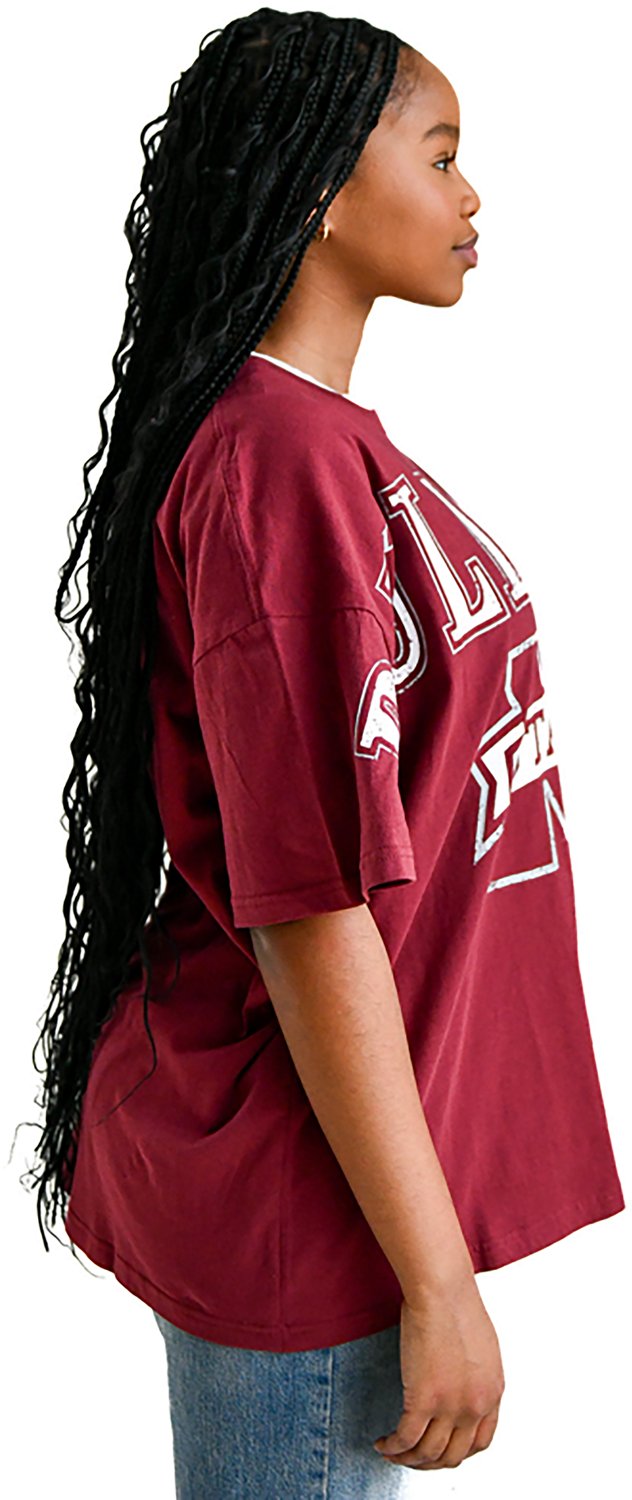 Gameday Social Women's Mississippi State Bulldogs Southern Split Oversized Band Short Sleeve T-shirt - view number 3