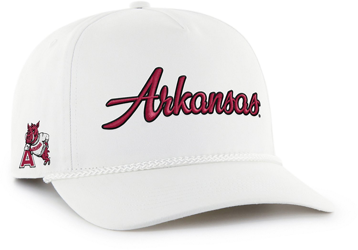 '47 Adults' Arkansas Razorbacks School Script Overhand Hitch Cap - view number 2