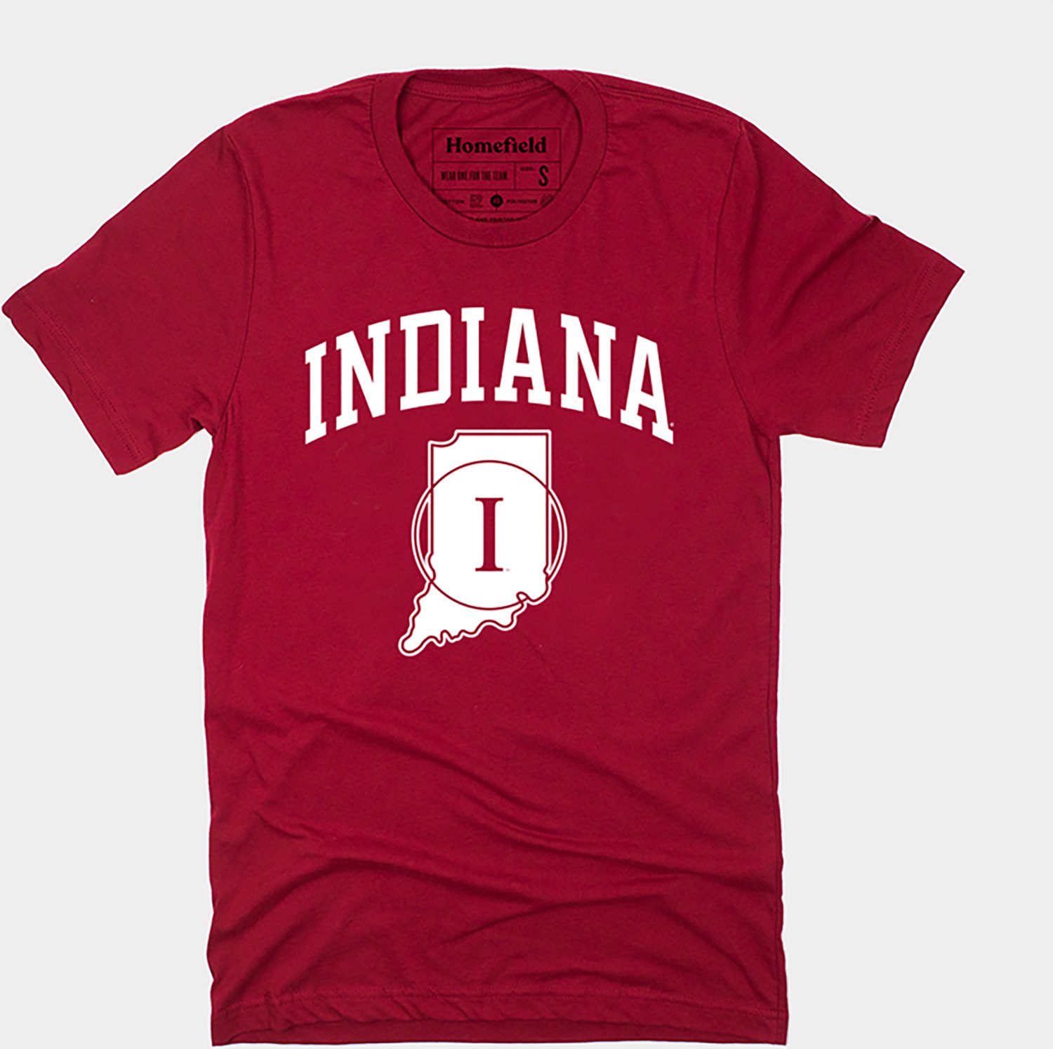 Homefield Men's Indiana Hoosiers Midcourt Logo Short Sleeve T-shirt