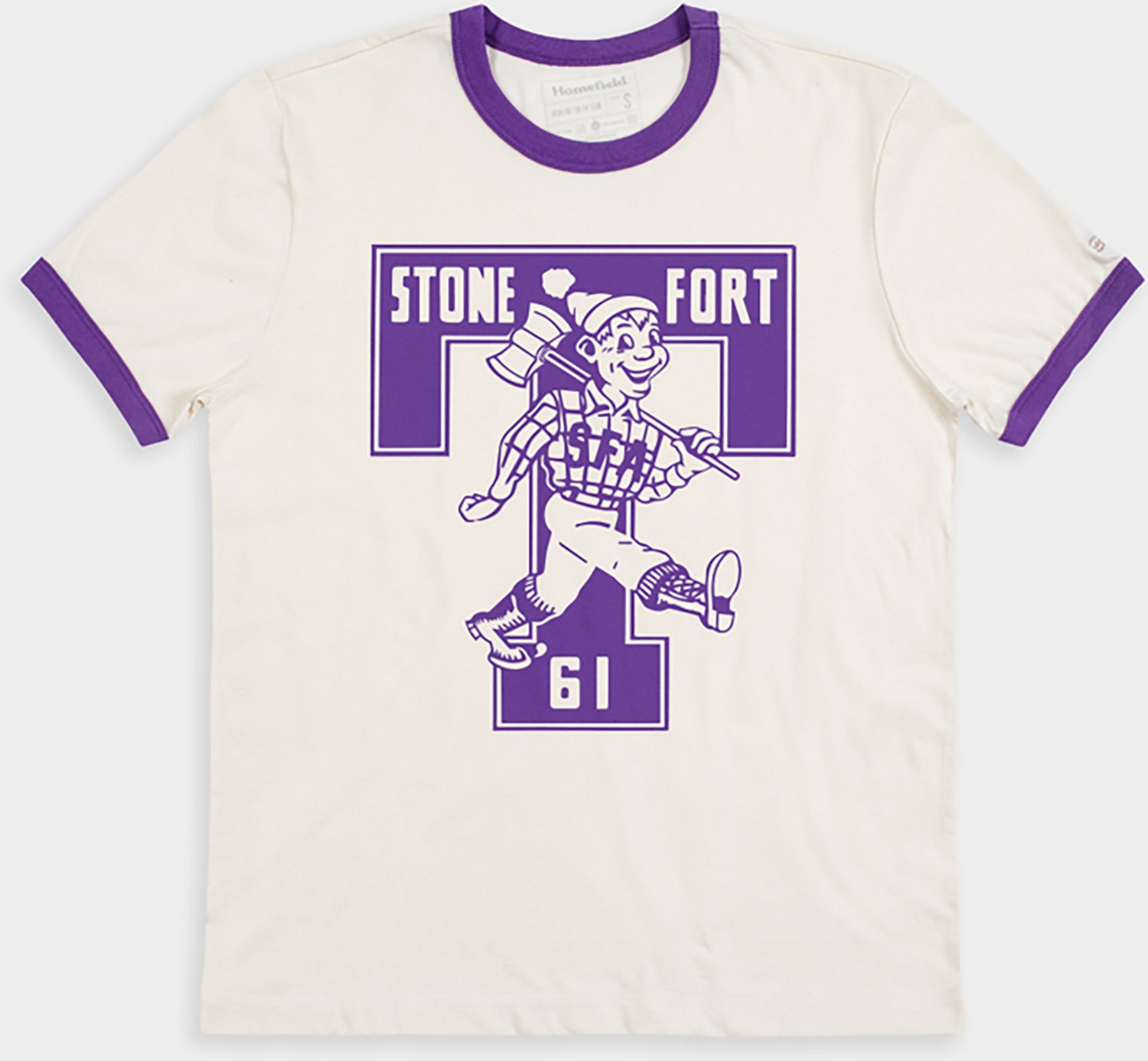 Homefield Men's Stephen F. Austin State University Lumberjacks Stone Fort Ringer T-shirt