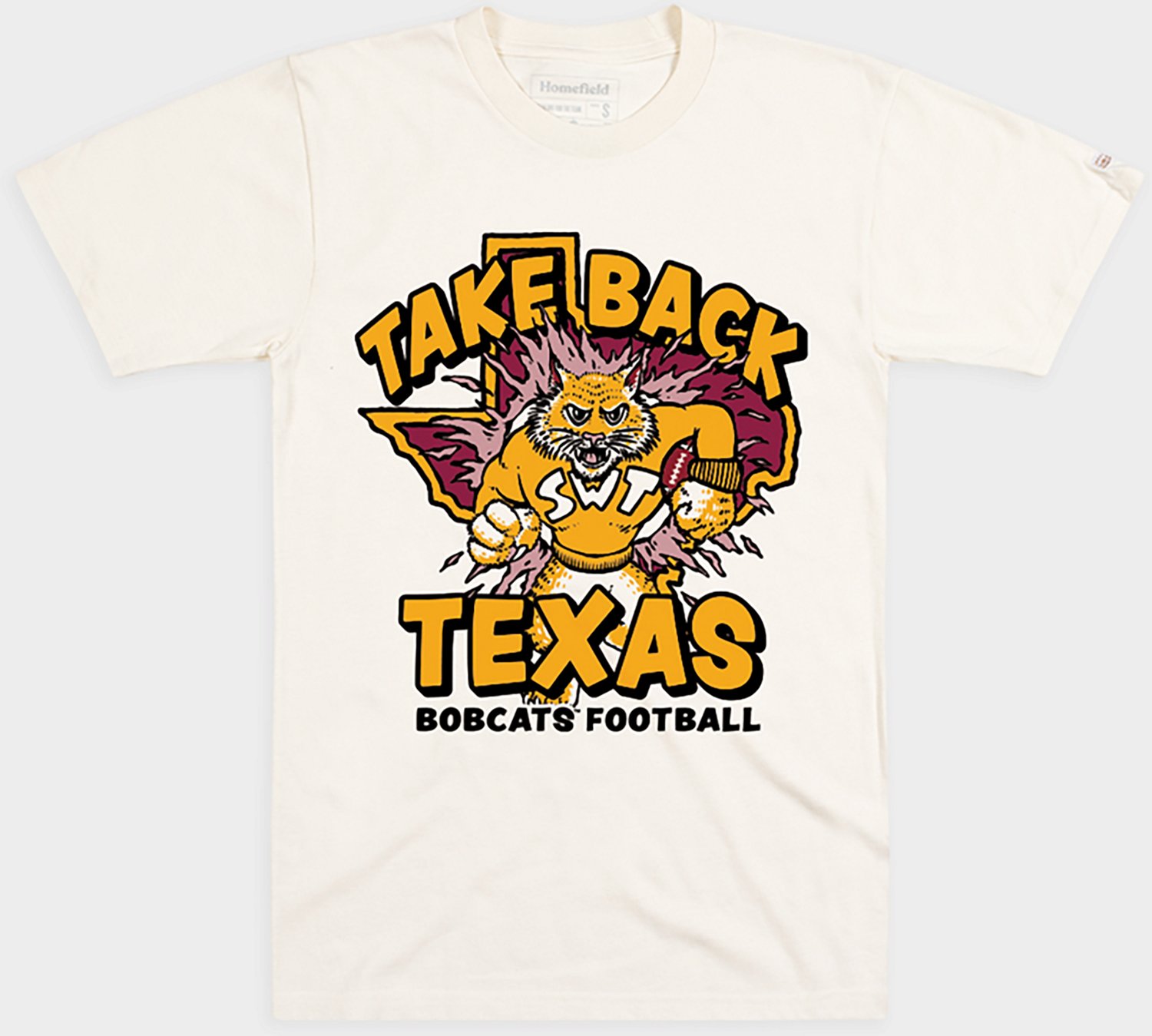 Homefield Men's Texas State Bobcats Take Back Texas Short Sleeve T-shirt
