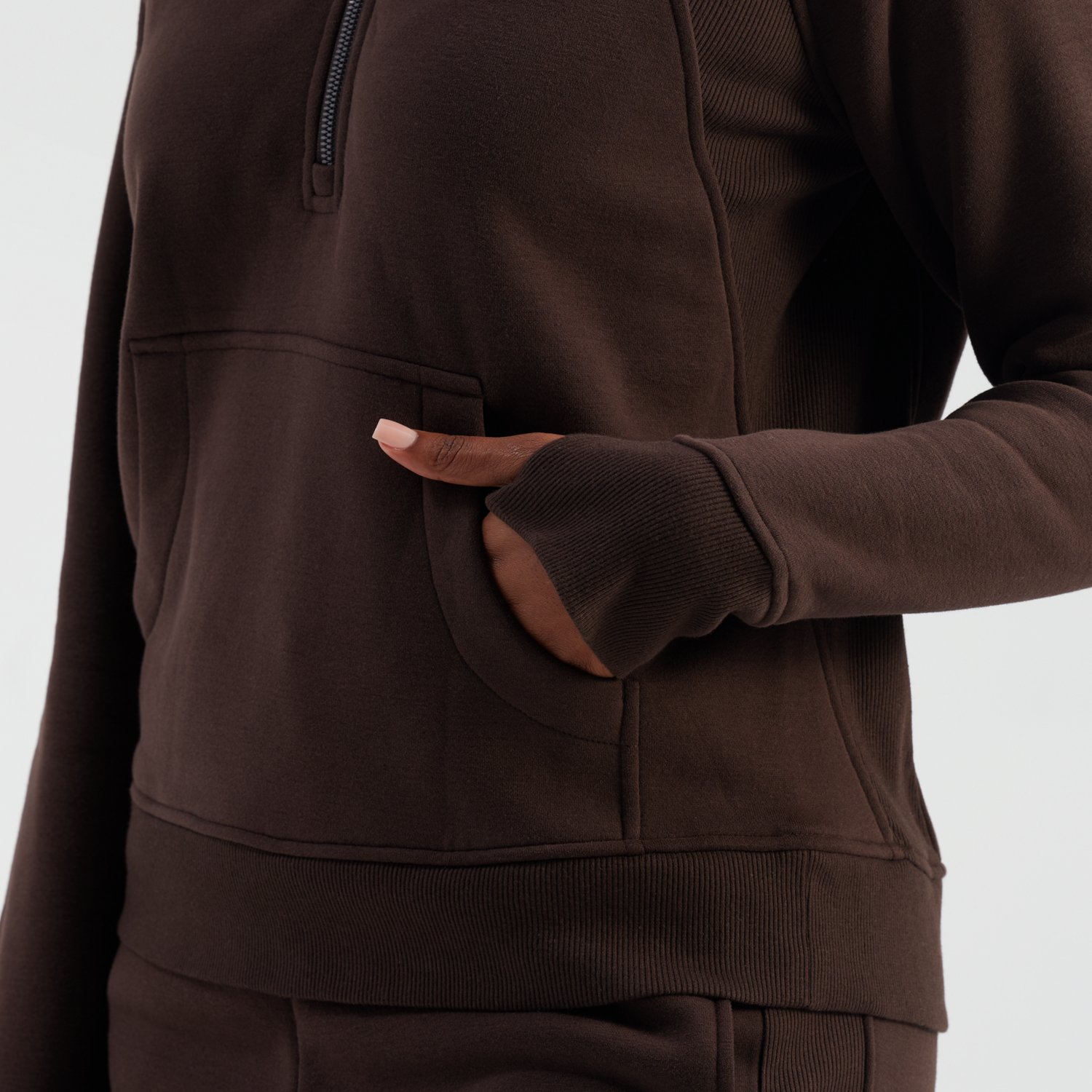 Freely Women's Hilary Mixed Rib Cozy 1/2-Zip Hoodie - view number 4